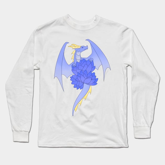 Water Lily Dragon Long Sleeve T-Shirt by BiscuitSnack